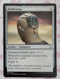 MTG Skullclamp x1- -Commander 2017-Lightly Played - Image 1