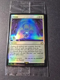 MTG Final Fantasy 15 FF XIV Ultima Prerelease Sealed Stamped Foil - Image 1