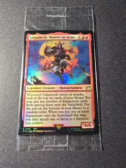 Gilgamesh, Master-at-Arms Prerelease Promo Sealed Foil. MTG Final Fantasy - Image 1