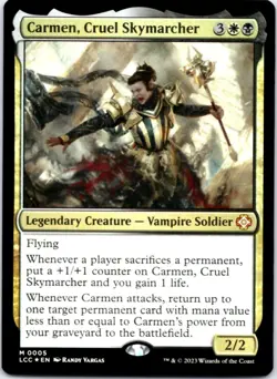 Carmen, Cruel Skymarcher (Foil) Commander: The Lost Caverns of Ixalan, 5 NM - Image 1