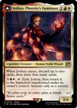 MTG Joshua, Phoenix's Dominant Normal NM FINAL FANTASY Magic 229 - Image 1