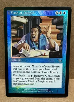 Flash of Insight, Blue Instant, Judgment, Foil, NM, Ben Thompson - Image 1