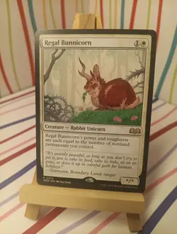 MTG Regal Bunnicorn - Wilds of Eldraine NM - Image 1