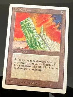 Magic the Gathering MTG Unlimited Jade Monolith NM (Beta Bob) - Image 1