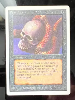Magic the Gathering MTG Unlimited Deathlace NM (Beta Bob) - Image 1