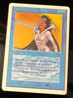 Magic the Gathering MTG Unlimited Drain Power NM- (Beta Bob) - Image 1