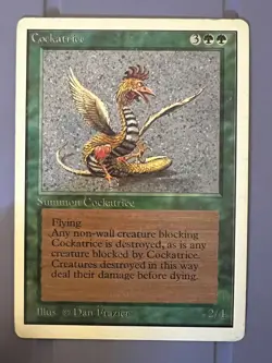 Magic the Gathering MTG Unlimited Cockatrice MP (Beta Bob) - Image 1