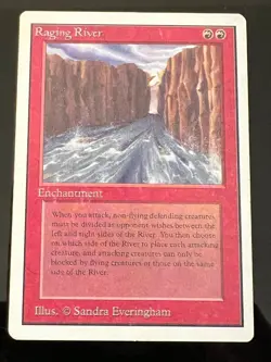 Magic the Gathering MTG Unlimited Raging River NM/LP- (Beta Bob) - Image 1