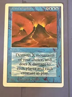 Magic the Gathering MTG Unlimited Volcanic Eruption LP- (Beta Bob) - Image 1