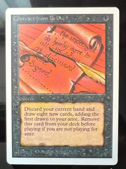 Magic the Gathering MTG Unlimited Contract from Below LP (Beta Bob) - Image 1