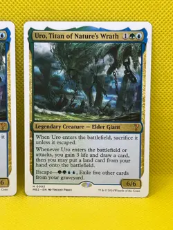 MTG Uro, Titan of Nature's Wrath(White Border) Mystery Booster 2 Regular x2 - Image 3