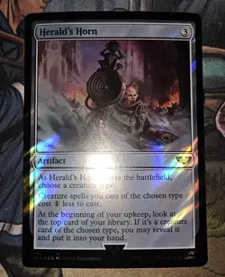 MTG SURGE FOIL Herald's Horn 241 Warhammer 40K NM - Image 1