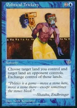 1x Political Trickery Heavy Play MTG Magic - Kid Icarus - - Image 1