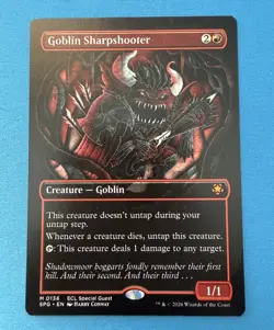 Goblin Sharpshooter (Borderless) M 136, ECL Special Guest, MtG, M/NM - Image 1