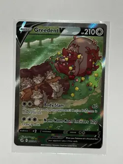 Pokemon TCG Greedent v Full Art Ultra Rare Alternate Card Fusion Strike 257/164 - Image 1