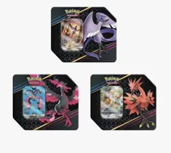 Pokemon Crown Zenith Zapdos Articuno Moltres Tins (Set of 3) - Image 1