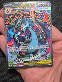 2025 POKEMON MEP EN-ME BLACK STAR PROMO #023 MEGA CHARIZARD X EX & ORICORIO EX - Image 2