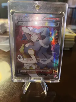 Pokemon TCG Karen XY177a XY Supporter alternate Full Art Holo Promo - Lp - Image 1