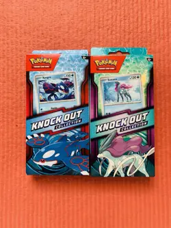 Set Of 2 Pokemon Knockout Collection Kyogre And Suicune Sealed Packages - Image 1