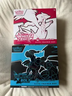 Pokemon TCG Black Bolt & White Flare Pokemon Center Elite Trainer Box ETB - Image 1