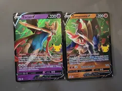 Pokemon TCG - Celebrations - Zacian V 016/025 & Zamazenta V 018/025 NM - Image 1