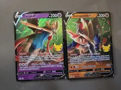 Pokemon TCG - Celebrations - Zacian V 016/025 & Zamazenta V 018/025 NM - Image 2