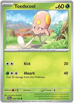 Toedscool 016/182 Common Paradox Rift Pokemon - Image 1