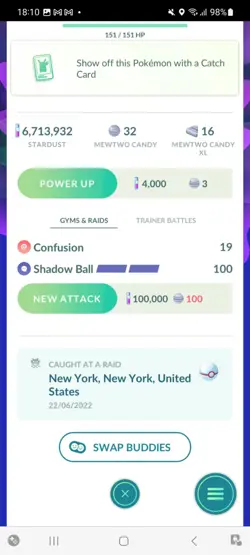 Pokemon Go Legendary Mewtwo ( Normal ) ( Reduced) - Image 2