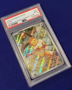 PSA 9 Eevee #173 Pokemon Center Prismatic Evolutions ETB Promo 2025 MINT - Image 2