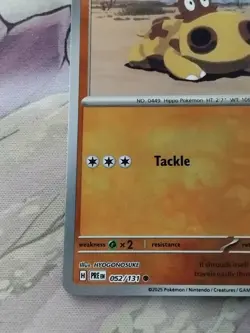 Pokemon TCG - Hippopotas 052/131 Masterball - Prismatic Evolutions - - Image 4