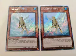 2x Yugioh! Treeborn Frog RA03-EN161 Platinum Secret Rare 1st Ed NM - Image 2