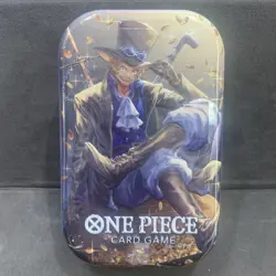 One Piece Tin Pack Set Vol. 2 Sabo Factory Sealed Eng 2 Boosters Pack Op13 Insid - Image 1