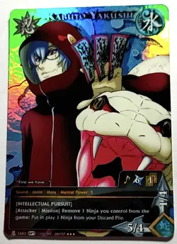 Carte Naruto TCG CCG Collectible Card Game Foil neuf Prism 391 Kabuto Yakushi - Image 1
