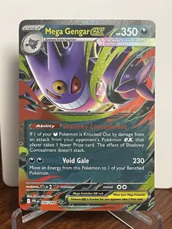 Mega Gengar EX 056/094 Me02: Phantasmal Flames Holo Pokemon Card Near Mint - Image 1