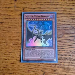 Yugioh Malefic Truth Dragon Super Rare Card CT09-EN016 1st Edition - Image 2