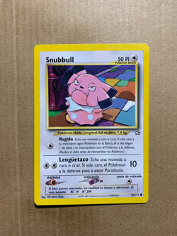 SPANISH Snubbull 74/111 Neo Genesis - Common Pokemon Card - LP - Image 1