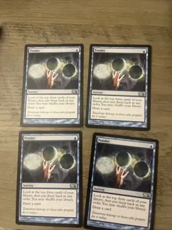 Mtg core set M12 common powerhouse PONDER x4 NM unplayed PLAYSET - Image 1