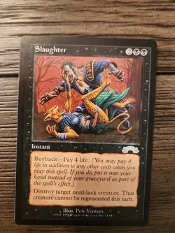 1998 MAGIC THE GATHERING MTG EXODUS SLAUGHTER Nrmt - Image 1
