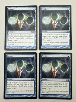 Ponder x4 MTG Core Set 2012 M12 4x Magic Near Mint NM - Image 1