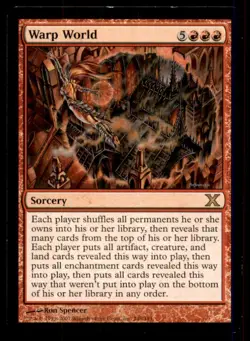 Warp World LP Light Play Tenth Edition MTG [11900] - Image 1