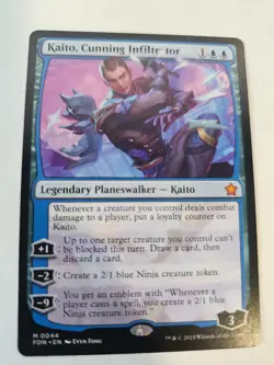 MTG Kaito, Cunning Infiltrator - Foundations - Image 1