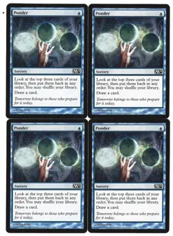 Ponder x4 9/10 NM- Magic M:tG M12 2012 UM12P-01 - Image 1