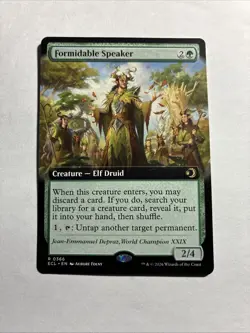 Formidable Speaker (Extended Art) - Lorwyn Eclipsed MTG Plus Bonus Rare!!! - Image 1