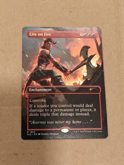 City on Fire Dungeons Dragons MTG Regular Secret Lair SLD NM/M - Image 1