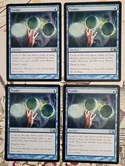 MTG Ponder x4 NM ~M10 (Magic the Gathering)*Free Shipping* - Image 1