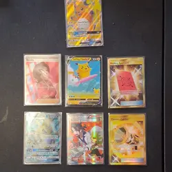 Pokemon TCG Holo Full Art Lot - Raichu GX, Surfing Pikachu V, Tyranitar GX - Image 1