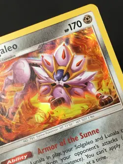 Pokemon TCG Solgaleo 142/236 Holo Rare SM Cosmic Eclipse NM - Image 2