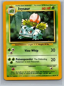 Pokemon TCG Ivysaur #30/102 Uncommon CCG READ Base Set - Image 1