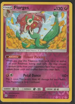 Pokemon TCG Florges 152/236 SM Cosmic Eclipse Reverse Holo Rare NM - Image 1