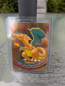 Silver Foil | Blue Logo - 1st Run | Pokemon 1999 Topps TV | Charizard #6 - Image 1